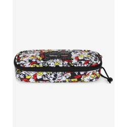 Eastpak Mickey Print Pencil Case, 100% Polyester Water-Repellent Case with Zipper, Internal Organizer and Extra Pocket, 22x9x5 cm