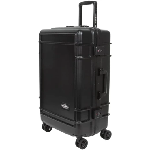Eastpak RESIST'R Black 78cm Trolley Case, 90L Water-Repellent Suitcase with 4 Spinner Wheels, TSA Lock, Double-Wheeled Travel Luggage for Long Trips - Eastpak - Image 3