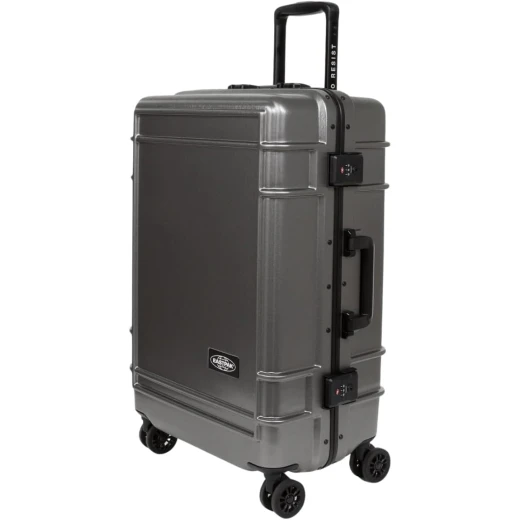 Eastpak Resist'r Case M Ref 64647 4S Hard Case Grey, 63L Spinner Suitcase with 4 Wheels, 2 Compartments, 3kg Travel Luggage - Eastpak - Image 5