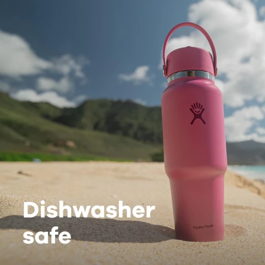 Hydro Flask Wide Flex Straw Travel Bottle 710 ml 24 Oz Wide Mouth Insulated Water Bottle with Flex Straw Cap for Everyday Use Travel and Sports - Hydro Flask - Image 6
