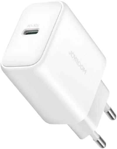 جوي روم شاحن حائط USB إلى تايب-سي 18 واط مع كابل JR-M120-C أبيض جوي روم شاحن حائط USB إلى تايب-سي 18 واط مع كابل JR-M120-C أبيض