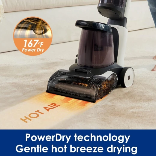 Tineco Carpet One Smart Carpet Cleaner with HeatedWash and PowerDry, 130AW Suction, 104℉ Hot Water, Voice Prompts & App Connectivity, Odor-Eliminating Cleaning Formula - Tineco - Image 4