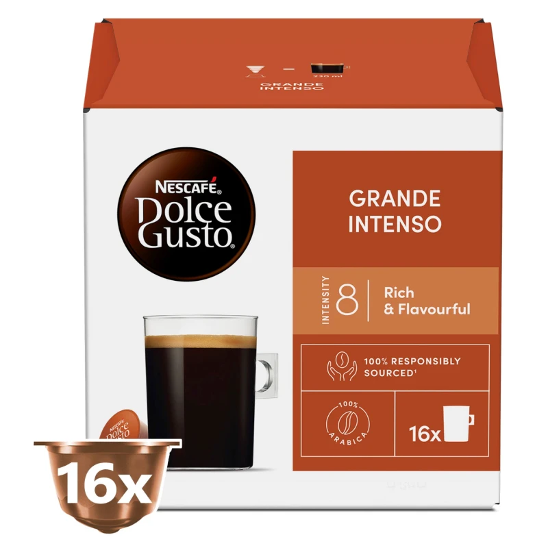 نسكافيه دولتشي غوستو جراندي إنتنسو كبسولات قهوة 16 × 132.8 جرام - Nescafé Dolce Gusto