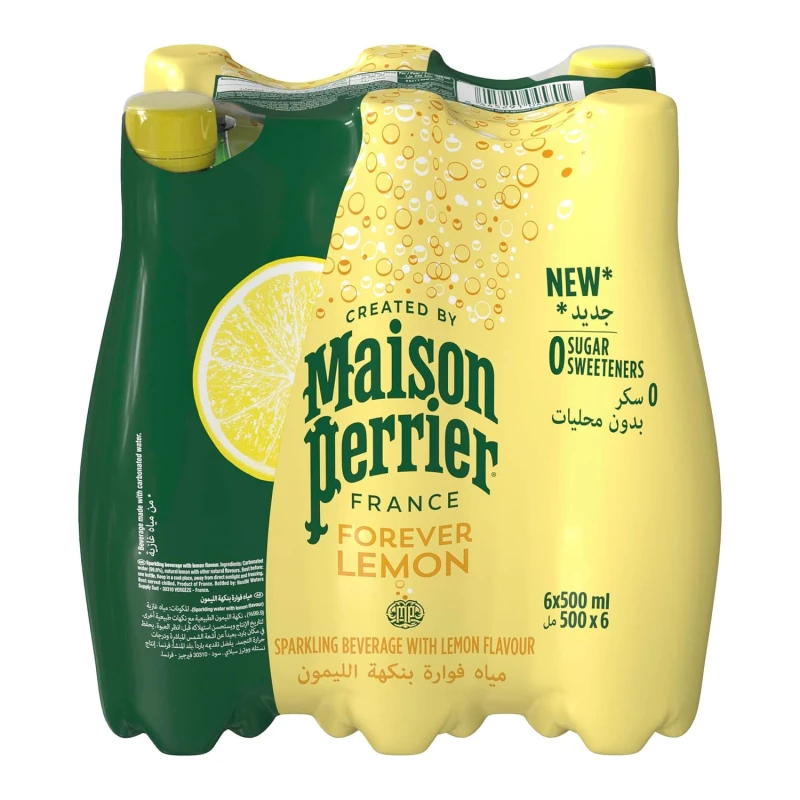 ميزون بيرير مشروب فوار بالليمون 6 × 500 مل فوريفوريفور إيفر - Maison Perrier