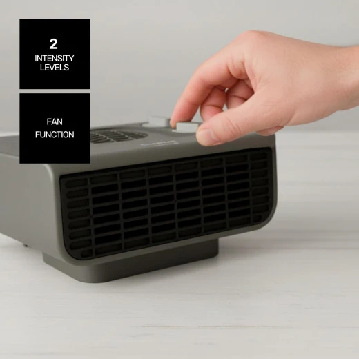 Taurus Tropicano Java 2100 IP Thermofan Heater 2000W, Electric Fan Heater in Warm Grey, Fast and Efficient Heating for Home and Office - Taurus - Image 3