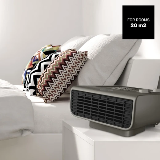 Taurus Tropicano Java 2100 IP Thermofan Heater 2000W, Electric Fan Heater in Warm Grey, Fast and Efficient Heating for Home and Office - Taurus - Image 5