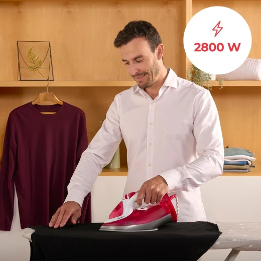 سولاك بخار أوبتيما 3.0 PV2029 2800 واط مكواة سيراميك أحمر وأبيض - سولاك - Image 2