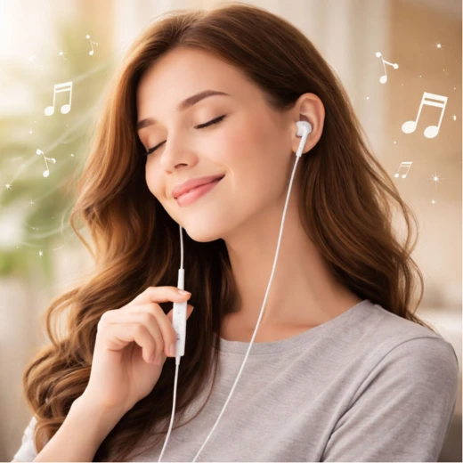 REMAX RM-702 3.5mm Wired Earphone White - Remax - Image 3