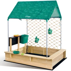 Hape All-In-One Sandbox Cabana Kit With Waterproof Sunshade For Kids