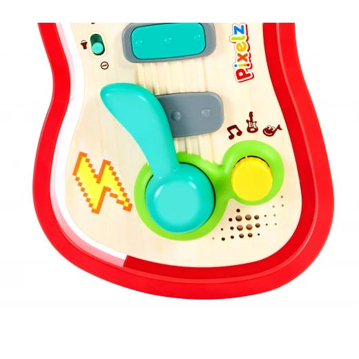 Hape Pixelz Colorful Rock Guitar, Premium Kids Musical Early Learning Instrument Toy, High Quality Educational Sound Development Game Gift - Hape - Image 3