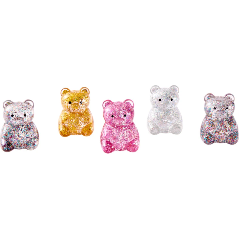 Learning Post Toys Glitter Bear Squish Pink, Premium Kids Sensory Early Learning Fidget Toy, High Quality Stress Relief Game Toy Gift