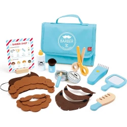 Hape Snip & Style Hair Salon Kit, Premium Kids Wooden Pretend Beauty Stylist Playset, High Quality Educational Early Learning Toy Gift