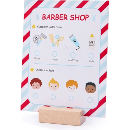 Hape Snip & Style Hair Salon Kit, Premium Kids Wooden Pretend Beauty Stylist Playset, High Quality Educational Early Learning Toy Gift - Hape - Image 8