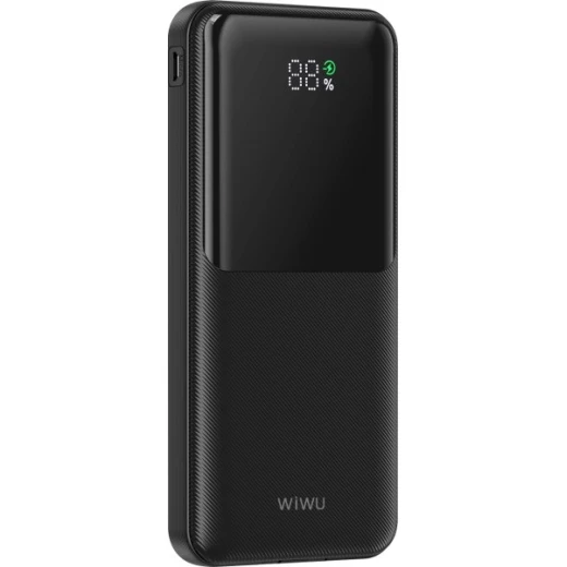 باور بانك WIWU Essen سعة 10000 مللي أمبير بقوة 22.5 واط أسود Wi-P081