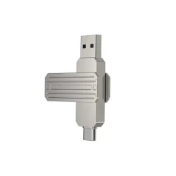 واي دبليو يو فلاش درايف OTG USB 2 في 1 معدني 64 جيجابايت