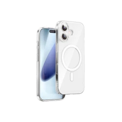 كفر Wiwu Invisible Pro شفاف لـ iPhone 17: حماية صلبة PC، يدعم شحن MagSafe، تصميم غير مرئي وأنيق يحمي جوالك بفعالية من الصدمات والخدوش