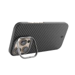 كفر Wiwu Aramid Air أسود لـ iPhone 16 Pro Max: مصنوع من ألياف الآراميد الفائقة، خفيف ونحيف جداً، حماية ممتازة من الصدمات والخدوش - وي وُو