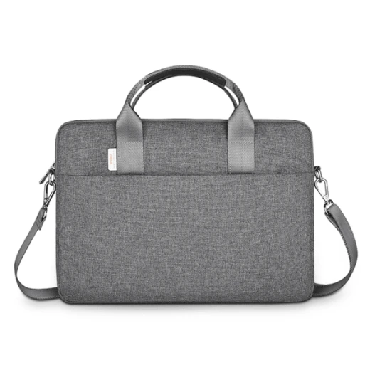 حقيبة ويوا مينيماليست للابتوب 14 بوصة رمادي تصميم أنيق وخفيف، مقاومة للماء مع حماية متينة وجيوب متعددة للتنظيم - وي وُو - Image 2