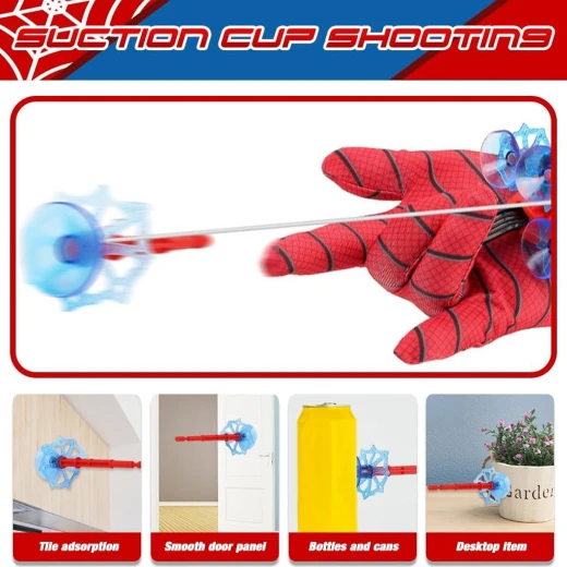 Spider-Man Glove Launcher for Kids, Multicolor Interactive Toy, Fun Pretend Play Gift for Children Ages 4–6 - Image 4