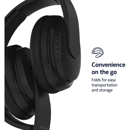 Nokia WHP-101 Wireless Headset with Mic for PC/Mobile Black 60 Hours Playback Hours - Nokia - Image 3