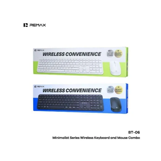 ريماكس كومبو لوحة مفاتيح وماوس لاسلكية BT-06 - ريماكس - Image 2