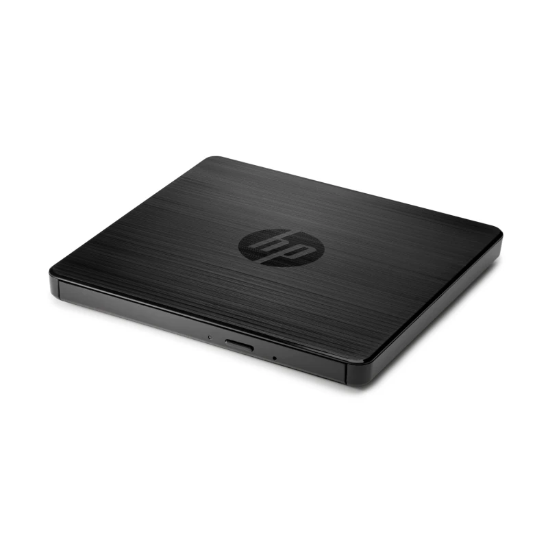 محرك أقراص HP F6V97AA خارجي DVD RW USB – قارئ وكاتب أقراص DVD وCD محمول باللون الفضي، محرك أقراص بصري للكمبيوتر واللابتوب