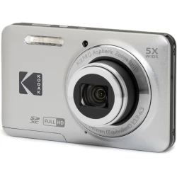 KODAK PIXPRO FZ55-GRY 16MP CMOS Sensor Digital Camera 5X Optical Zoom 28mm Wide Angle 1080P Full HD Video 2.7" LCD Vlogging Camera Gray