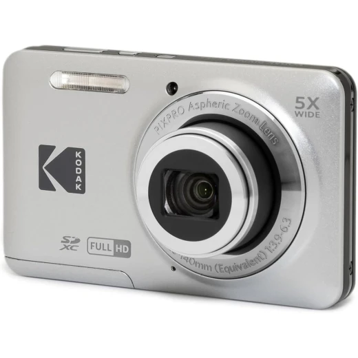 KODAK PIXPRO FZ55-GRY 16MP CMOS Sensor Digital Camera 5X Optical Zoom 28mm Wide Angle 1080P Full HD Video 2.7" LCD Vlogging Camera Gray KODAK PIXPRO FZ55-GRY 16MP CMOS Sensor Digital Camera 5X Optical Zoom 28mm Wide Angle 1080P Full HD Video 2.7" LCD Vlogging Camera Gray