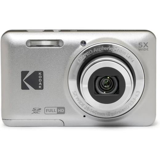 KODAK PIXPRO FZ55-GRY 16MP CMOS Sensor Digital Camera 5X Optical Zoom 28mm Wide Angle 1080P Full HD Video 2.7" LCD Vlogging Camera Gray - Kodak - Image 2