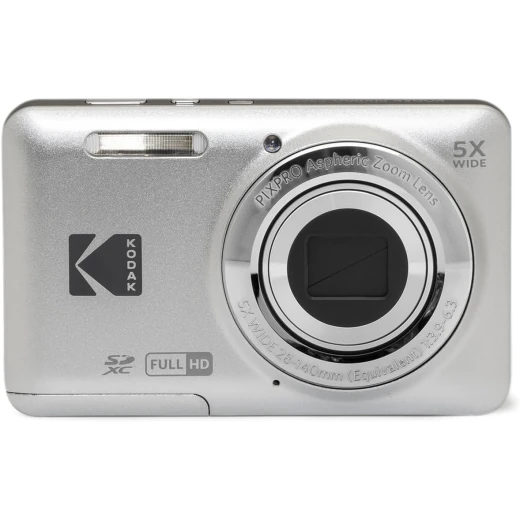 KODAK PIXPRO FZ55-GRY 16MP CMOS Sensor Digital Camera 5X Optical Zoom 28mm Wide Angle 1080P Full HD Video 2.7" LCD Vlogging Camera Gray - Kodak - Image 3