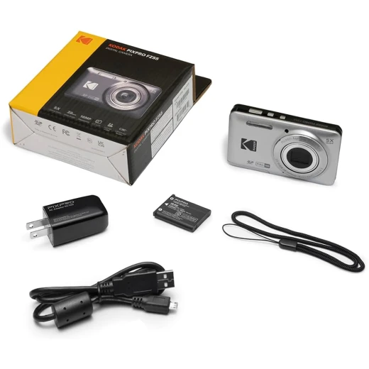 KODAK PIXPRO FZ55-GRY 16MP CMOS Sensor Digital Camera 5X Optical Zoom 28mm Wide Angle 1080P Full HD Video 2.7" LCD Vlogging Camera Gray - Kodak - Image 4