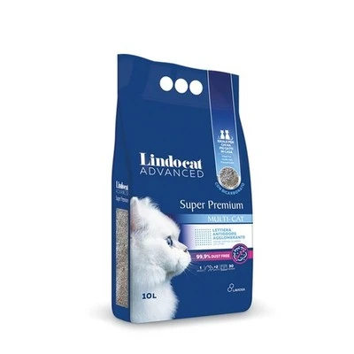 LindoCat Super Premium Multi-Cat Clumping Cat Litter, 10L, Premium Clumping Litter for Multi-Cat Households, Helps Absorb Moisture, Form Firm Clumps for Easy Cleaning and Control Unwanted Odors in the Litter Box - Lindocat - Image 2