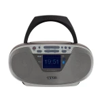 مسجل صوت محمول ايوا BBTU-500DAB فضي، مشغل أقراص سي دي وملفات إم بي 3، راديو رقمي DAB+ وFM، بلوتوث 5.0، منفذ يو إس بي ومدخل AUX، شاشة ملونة TFT-LCD مقاس 2.4 بوصة، خرج صوت 6 واط RMS - ايوا