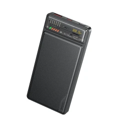 يسيدو YP53 باور بانك 10000mAh PD 20W + USB 22.5W بشاشة عرض شفافة للشحن السريع أسود