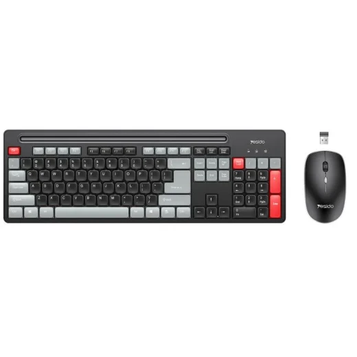 YESIDO KB43 Arabic Wireless Keyboard and Mouse Set, 2.4GHz Wireless Connectivity, Practical and Convenient Computer Accessories for Home and Office Use YESIDO KB43 Arabic Wireless Keyboard and Mouse Set, 2.4GHz Wireless Connectivity, Practical and Convenient Computer Accessories for Home and Office Use