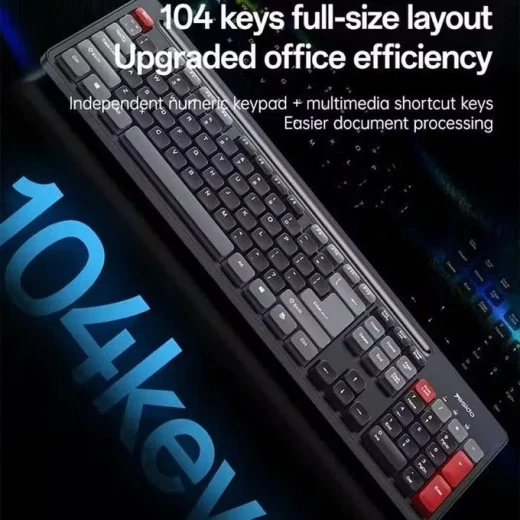 YESIDO KB43 Arabic Wireless Keyboard and Mouse Set, 2.4GHz Wireless Connectivity, Practical and Convenient Computer Accessories for Home and Office Use - Yesido - Image 2