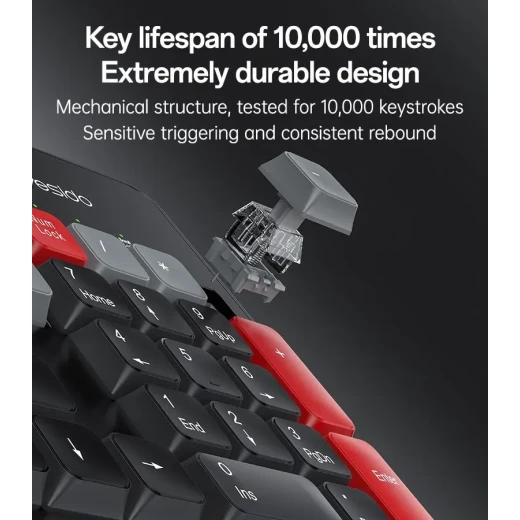 YESIDO KB43 Arabic Wireless Keyboard and Mouse Set, 2.4GHz Wireless Connectivity, Practical and Convenient Computer Accessories for Home and Office Use - Yesido - Image 4