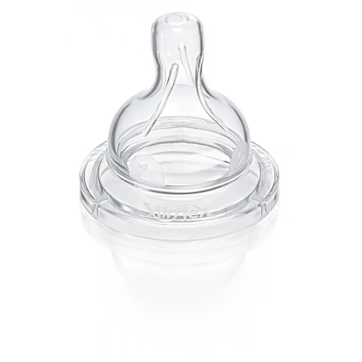 Philips Avent Classic Bottles 2 Hole Slow Flow Teat (Pack of 2) - فيليبس افينت - Image 2