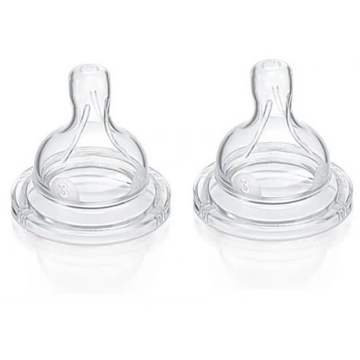Philips Avent Classic Teat (Variable Flow) - 2 Pack - فيليبس افينت - Image 2