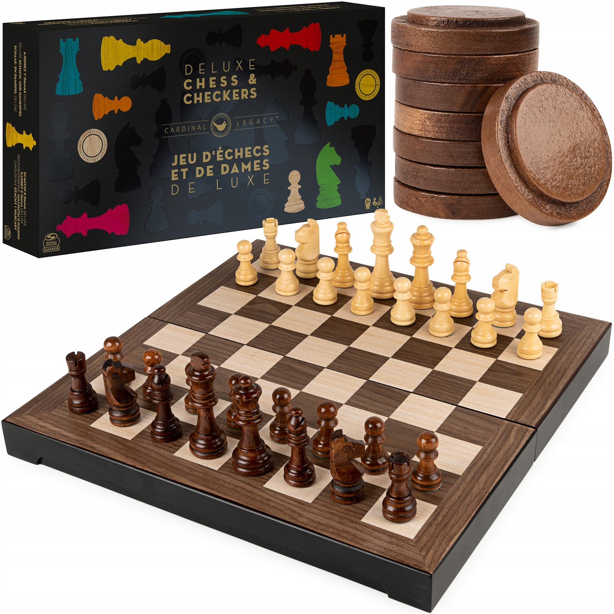 Spin Master Deluxe chess and checkers game Spin Master Jordan